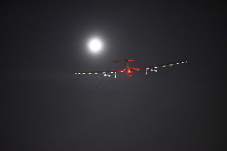 Solar Impulse takeoff from Dayton, Ohio, United States of America
